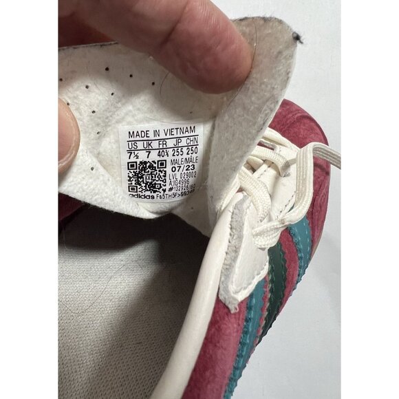 Adidas Gazelle Indoor Shoes Collegiate Burgundy Arctic Fusion Collegiate Green - Picture 10 of 10